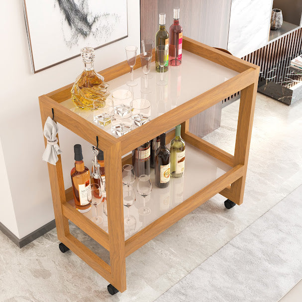 Aparador Barzinho Carrinho Multiuso Organizador Prateleiras Rodízios VENTO