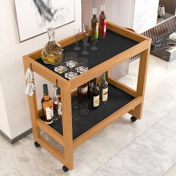 Aparador Barzinho Carrinho Multiuso Organizador Prateleiras Rodízios VENTO