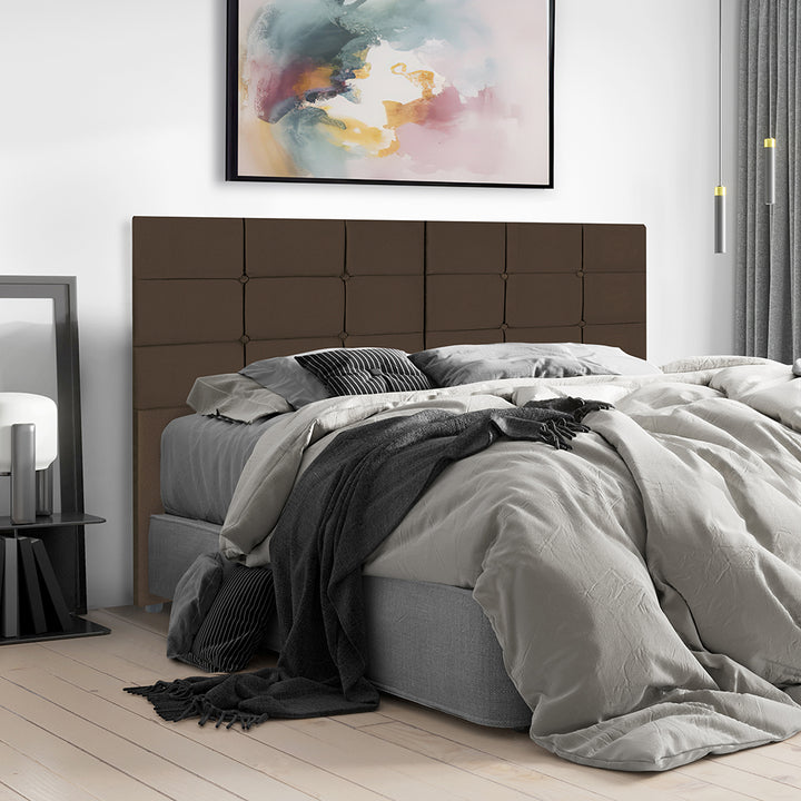 Cabeceira com pé  para cama box  em Tecido Suede- Cores , Medidas e Modelos