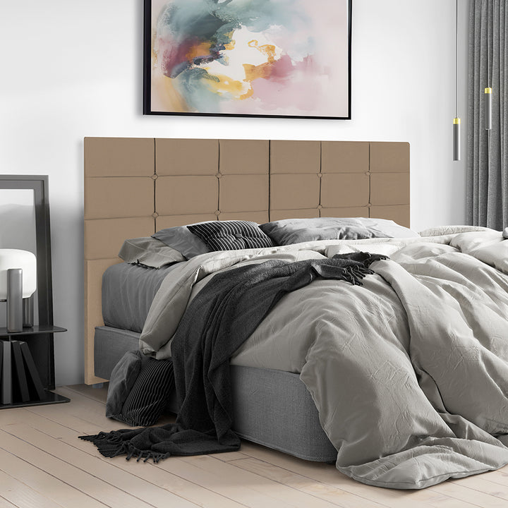 Cabeceira com pé  para cama box  em Tecido Suede- Cores , Medidas e Modelos