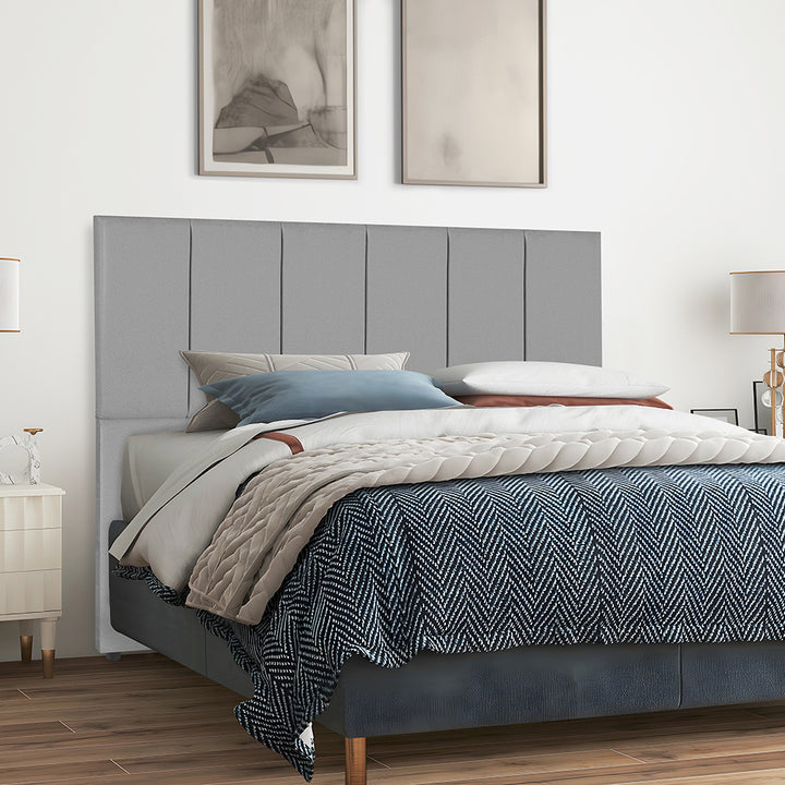 Cabeceira com pé  para cama box Tecido Suede- Cores , Medidas e Modelos