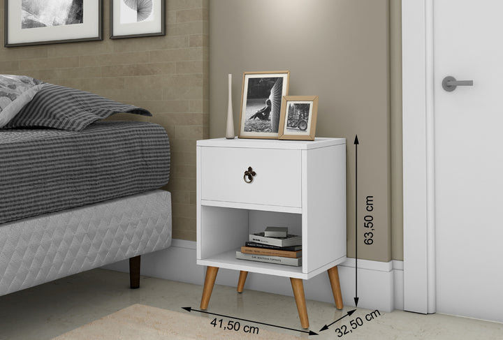 Mesa de Cabeceira Luxury 1 gaveta - Várias Cores