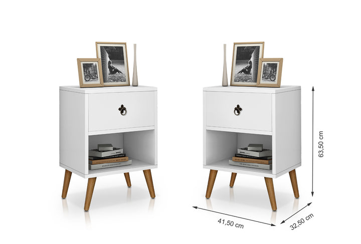 Mesa de Cabeceira Luxury 1 gaveta - Várias Cores