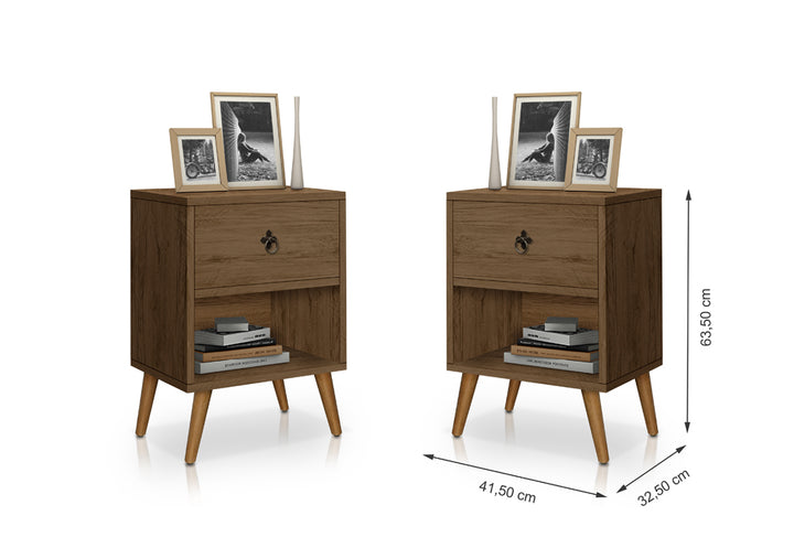 Mesa de Cabeceira Luxury 1 gaveta - Várias Cores