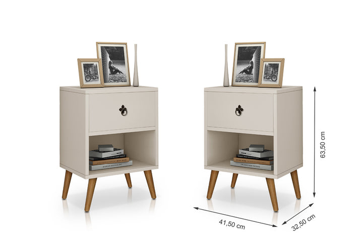 Mesa de Cabeceira Luxury 1 gaveta - Várias Cores