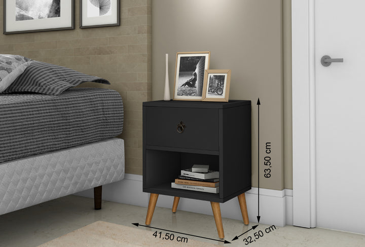 Mesa de Cabeceira Luxury 1 gaveta - Várias Cores