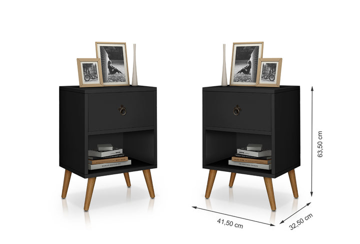 Mesa de Cabeceira Luxury 1 gaveta - Várias Cores