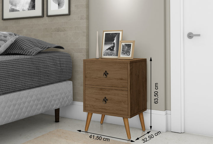 Mesa de Cabeceira Luxury 2 gavetas - Várias Cores