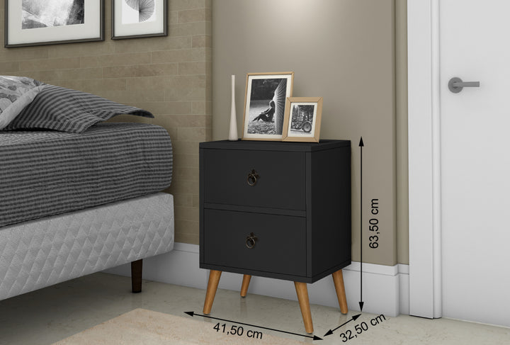 Mesa de Cabeceira Luxury 2 gavetas - Várias Cores
