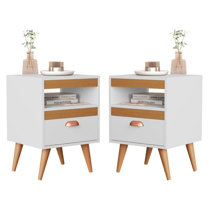 Kit com 2 Mesas de Cabeceiras Para Quarto Cama Luxo  Várias Cores Envio Imediato