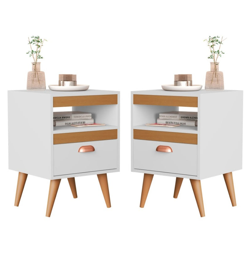 Kit com 2 Mesas de Cabeceiras Para Quarto Cama Luxo  Várias Cores Envio Imediato