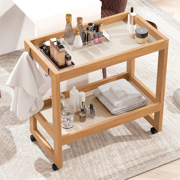 Aparador Barzinho Carrinho Multiuso Organizador Prateleiras Rodízios VENTO