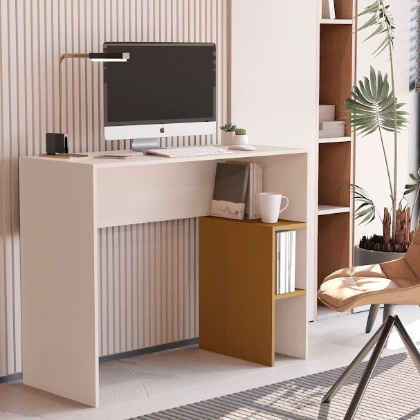 Escrivaninha Suspensa com Nichos e Prateleira – AURA