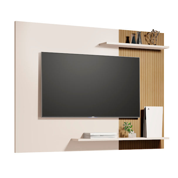 Painel para TV até 50" com Nicho Ripado e Efeito 3D – ASTRA