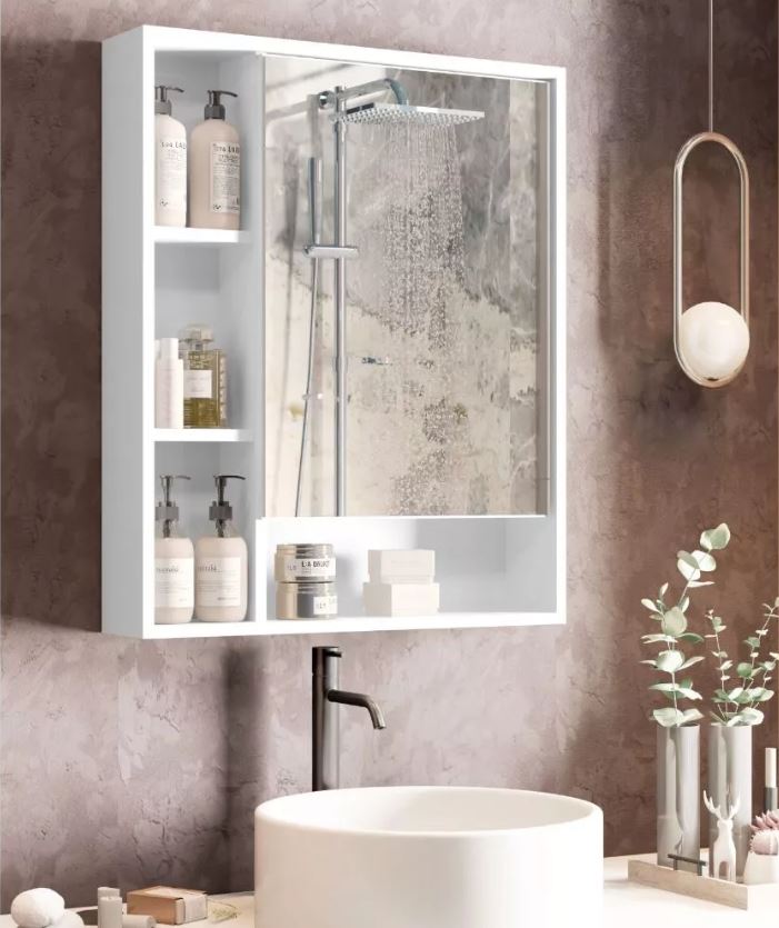 ARMARIO ESPELHEIRA COM PORTA PARA BANHEIRO OLIMPIA CORES