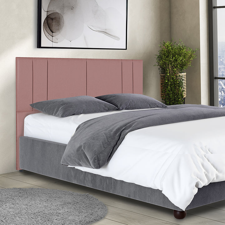 Cabeceira com pé  para cama box Tecido Suede- Cores , Medidas e Modelos