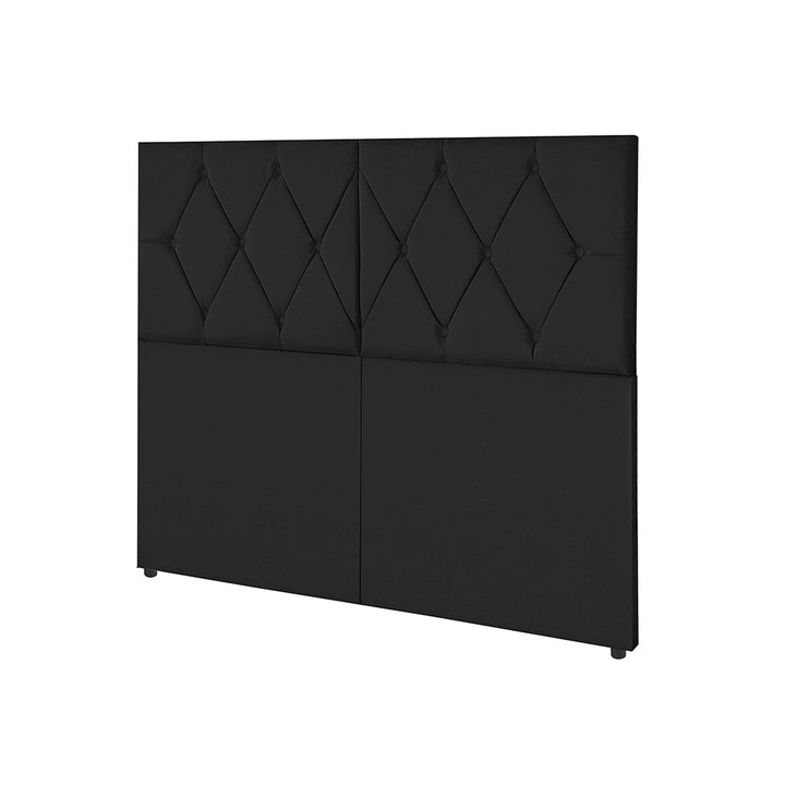 Cabeceira com pé  para cama box  em Tecido Suede- Cores , Medidas e Modelos