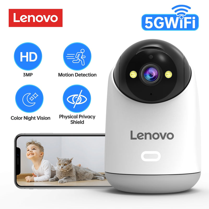 Câmera Smart C35 Lenovo Wi-fi 2.4/5 Ghz/5mp